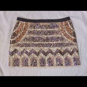 Hand crafted sequins skirt